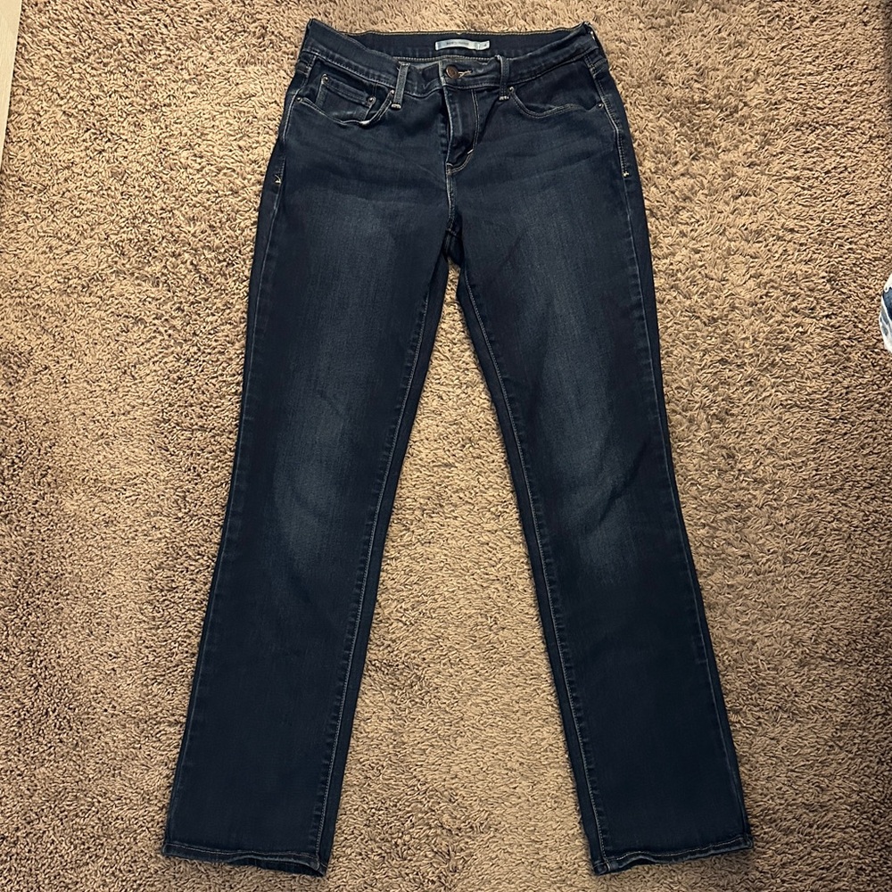 Levi's 505 Indigo Blue Straight Leg Jeans